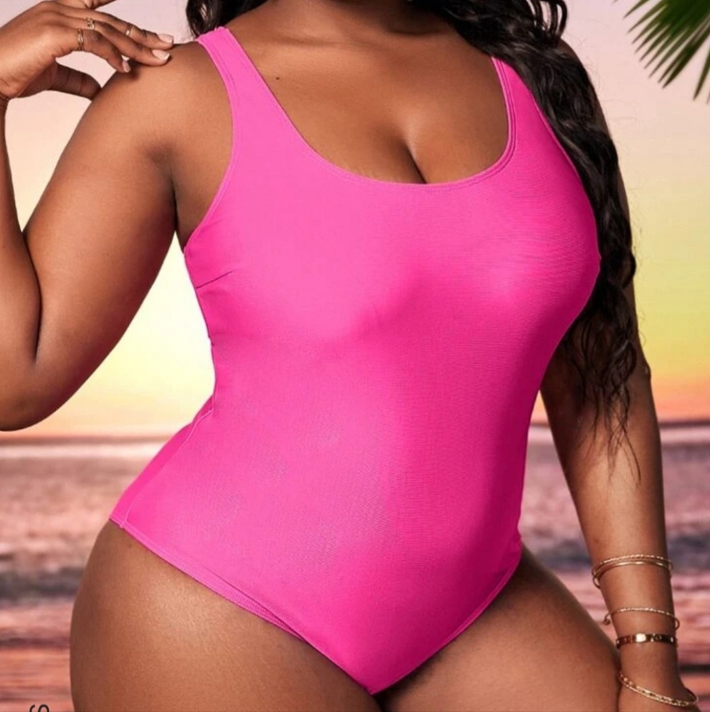 Hot pink one piece